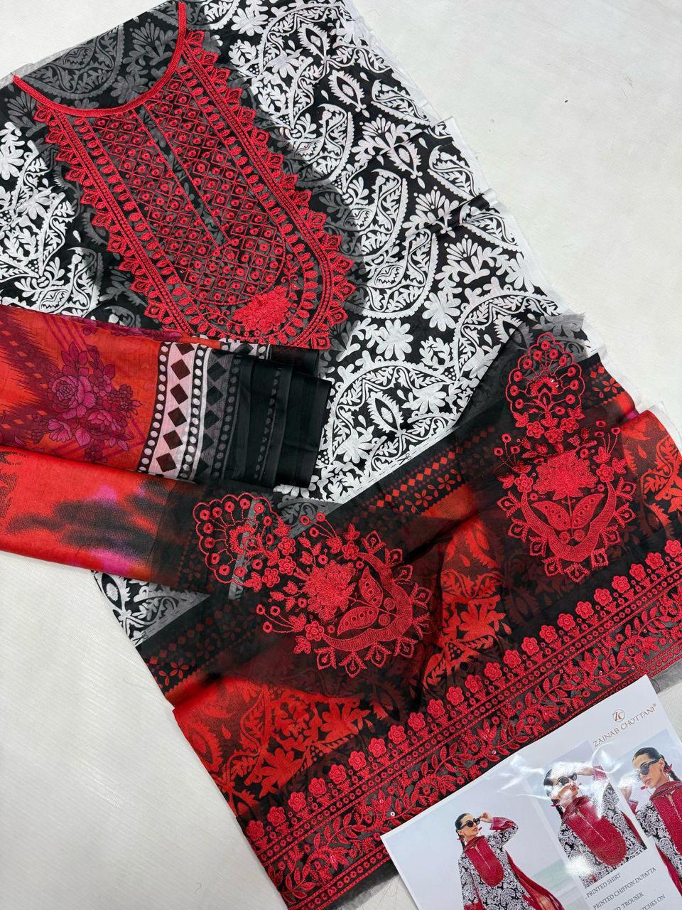 LAWN EMBROIDERY 3 PIECE SUIT