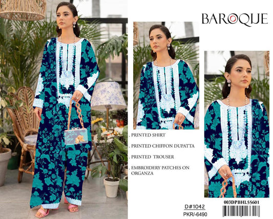 LAWN EMBROIDERY 3 PIECE SUIT