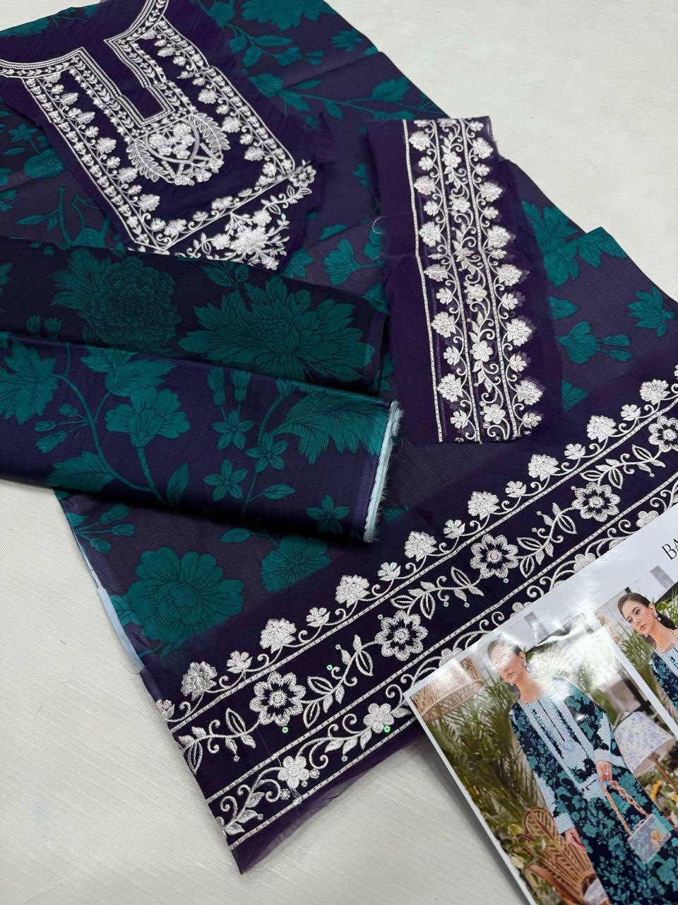 LAWN EMBROIDERY 3 PIECE SUIT