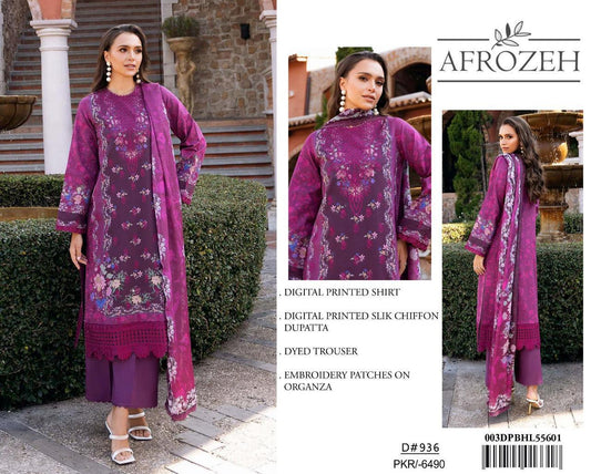 LAWN EMBROIDERY 3 PIECE SUIT