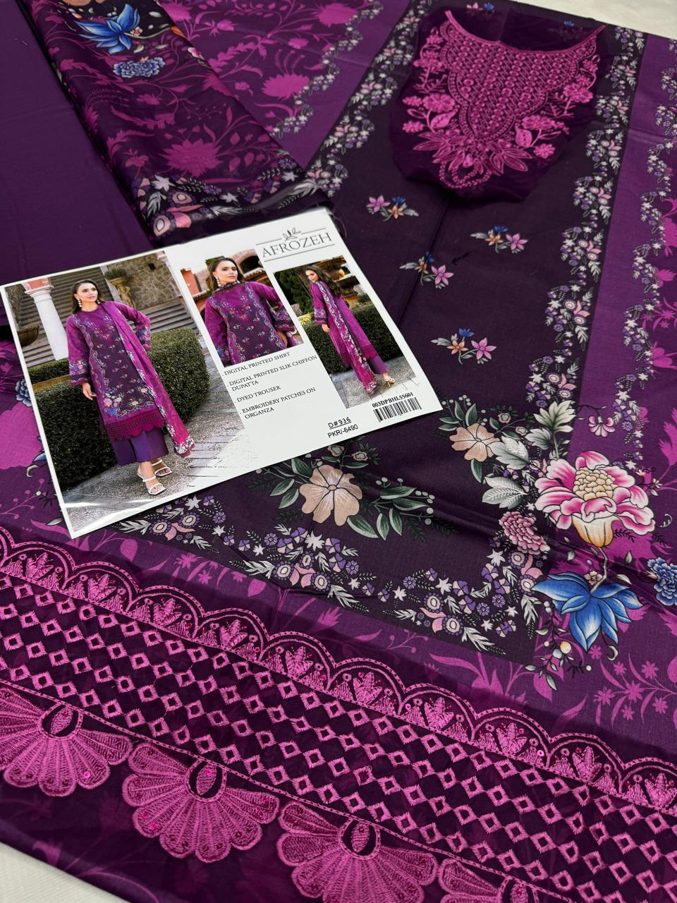 LAWN EMBROIDERY 3 PIECE SUIT