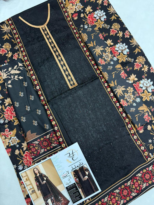 LAWN EMBROIDERY 3 PIECE SUIT