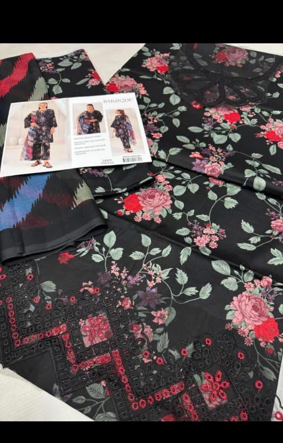 LAWN EMBROIDERY 3 PIECE SUIT